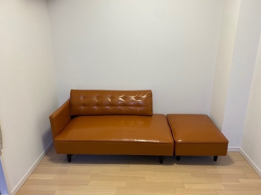 オットマン付きカウチソファ FREDY〔フレディ〕