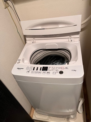 Hisense 洗濯機 HW-T55D 5.5kg 取扱説明書付き