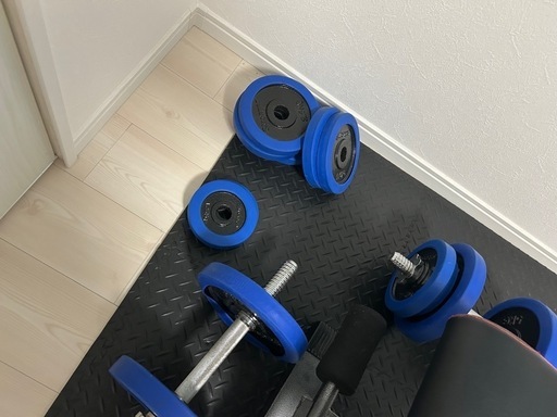 【お譲り先決定】インクラインベンチ、ダンベル25kg×2