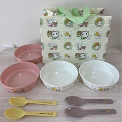 西松屋　新品　お皿　スプーン　ランチバック