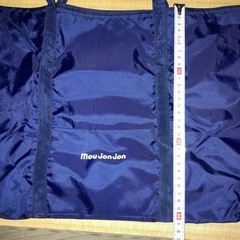 【USED】☆moujonjon☆トートバッグ☆紺色☆マザーズバッグにも☆の画像