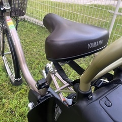 【取引直前】電動アシスト自転車　12.3v ヤマハ　チャイルドシート付き　の画像