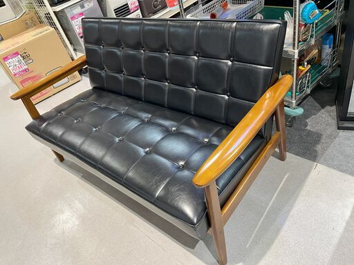 【店頭お渡し】USED　ｶﾘﾓｸ60　Kチェア2シーター W36173BW　激シブッ