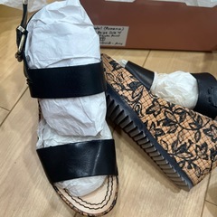 ウェッジヒール　レディース　サンダルの画像