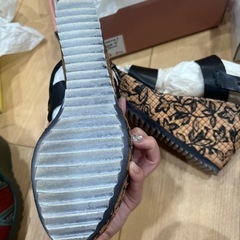 ウェッジヒール　レディース　サンダルの画像