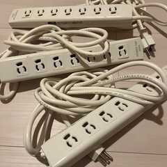 サンワサプライ電源タップ3つセット（マグネット固定・雷サージ対応...