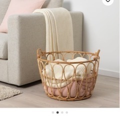 IKEA ラタンバスケットの画像