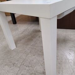 J7648　IKEA　イケア　サイドテーブル　LACK21072　ホワイト　クリーニング済　【リユースのサカイ柏店】　参考価格1,299円の画像