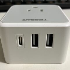 変換プラグ 海外 C/BF/SEタイプ コンセント TESSAN海外旅行用電源変換プラグ 取り外し可能 マルチ変換プラグ 電源変換ACアダプター ３個AC口 2つUSB-Aと１つUSB-Cポート付き 韓国/ドイツ/イタリア/シンガポール/イギリス/香港/東南アジア/ヨーロッパなどの国に対応の画像