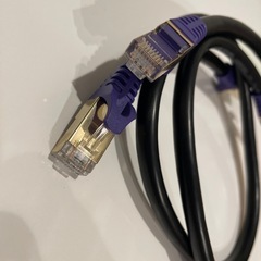【新品】LANケーブル 50㎝ 2本 パープル パソコンの画像