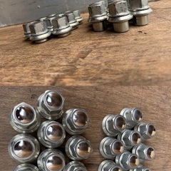 2トントラック鏡面アルミホイール＋タイヤ6本フルセットの画像