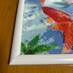 ビーズアート　睡蓮　金魚の画像