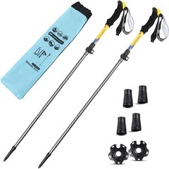 【訳ありセール】トレッキングポール 登山杖 登山ポール 登山用ス...