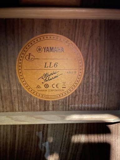 YAMAHA アコースティックギター　LL6