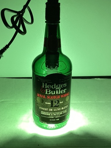 Hedges Butlesrの空瓶　リメイク　ペンダントライト