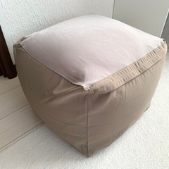 無印良品 体にフィットするソファ 小 グレーベージュ 45x45 新品同様 人ダメソファ