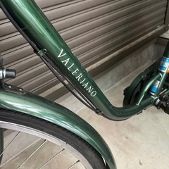 自転車　大人用　グリーンの画像