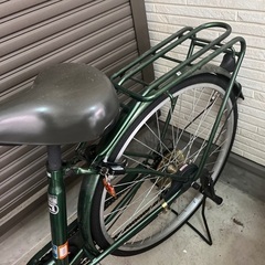 自転車　大人用　グリーンの画像