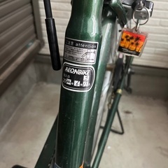 自転車　大人用　グリーンの画像