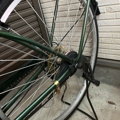 自転車　大人用　グリーンの画像