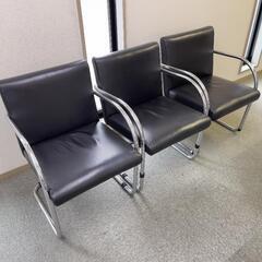 応接用ガラステーブル・椅子セット 【6人掛け】現地引取希望の画像