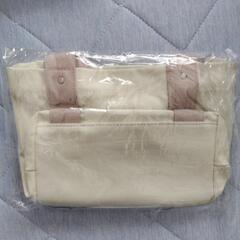 【値下げ】新品　仕切り付きミニトートバッグの画像