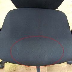 OAチェア 昇降 回転 幅66×奥行71×高さ82cm KC-NX616SL 黒 PLUS オフィスチェア 事務イス 椅子 いす 札幌市 清田区 平岡の画像