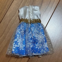 りかちゃんドレス　短丈青レースの画像