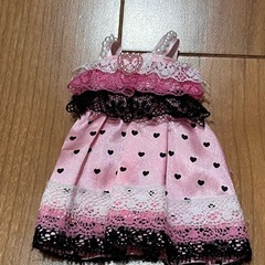 りかちゃんドレス　短丈ハート柄