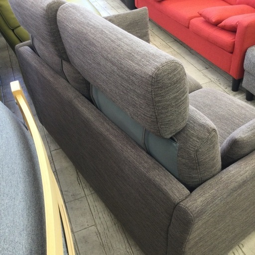 2Pソファ　参考価格¥44,970円　明るめブラウンカラー　ファブリック　No.1003