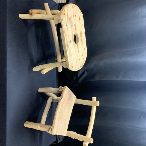 流木ミニテーブル　チェアーセット