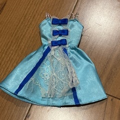 りかちゃんドレス　短丈薄青