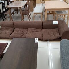 ★ジモティ割あり★  ローソファ ブラウン H34×D75×W2...