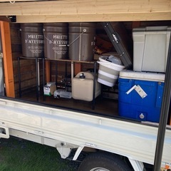 屋台 移動販売 軽トラ コンテナのみ 手作り DIY 機材無し 物置としても可能