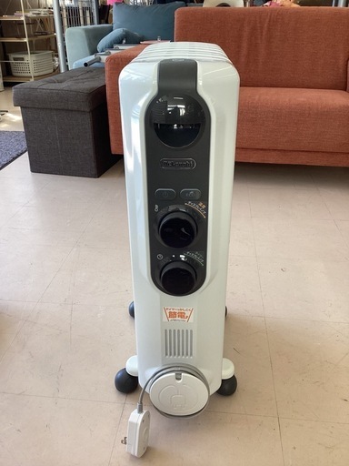 美原店 De'Longhi (デロンギ) オイルヒーター アミカルド RHJ35M0812-DG 電気ヒーター ゼロ風暖房 静音 乾燥しにくい 表面温度約70℃ 燃料補充不要 チャイルドロック [8-10畳]