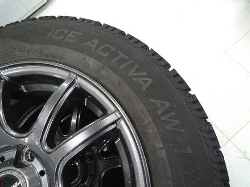 ホイール付きスタッドレスタイヤ 4本セット ナンカン ICE ACTIVA AW-1 165/70R14 2022年 EMBERY 4H PCD100 IS42 中古 苫小牧西店