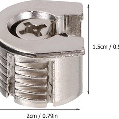 カムロック ジョイントコネクター ロックナット 10個セット 2×1.5cmの画像