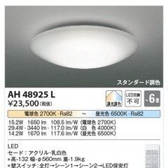 コイズミ照明　6畳用　美品ですの画像