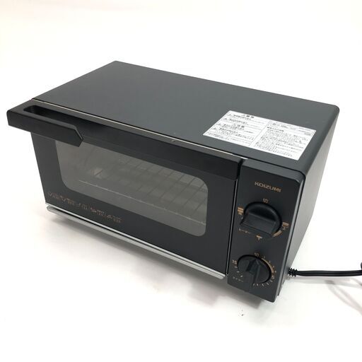 24年製 KOIZUMI コイズミ オーブントースター KOS-1032 黒 ブラック 動作OK 24i菊倉
