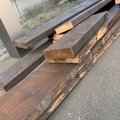 ウッドデッキ作り直しで出た廃材