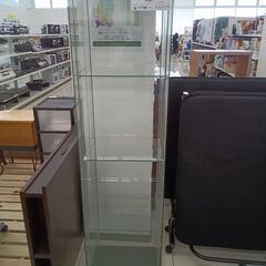 ★ジモティ割あり★  ガラスショーケース ブラック H163.5...