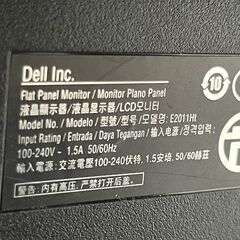 【F-07・税込み】Dell デル 20インチ PCモニター 液晶ディスプレイ E2011Ht【PayPay使えます】の画像