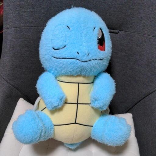 【タグ付き】ポケモン　めちゃでかゼニガメぬいぐるみ