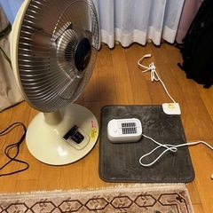赤外線ヒーター、ファンヒーター、ホットカーペット
