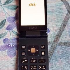 携帯電話 GRATINA 4G グラティーナ ガラホ 1台 KYF39 au SIMロック解除済 黒の画像