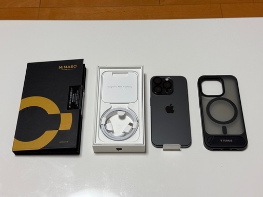 【美品】 iPhone 15 Pro 256GB ブラックチタニウム