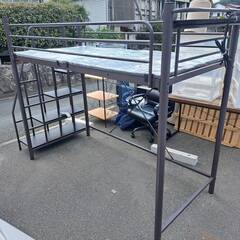 【配送＆組立　無料♬】シングル ロフトベッド　システムベッド ブラウン