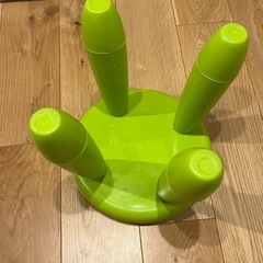 IKEA MAMMUT 子供椅子　グリーンの画像