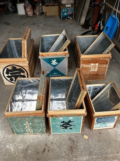 茶箱レトロ トタン張り