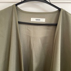 OZOC  カーキ薄手コートの画像